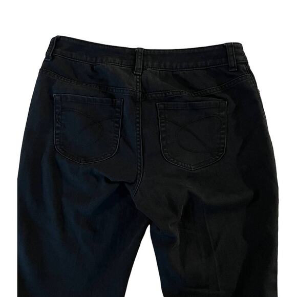 Chico's Platinum Denim Black Jeans Cotton & Spandex Blend Woman's Size 0 - Picture 5 of 8